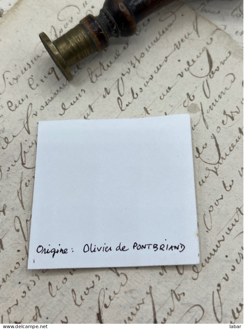 CACHET CIRE ANCIEN - Sigillographie - SCEAUX - WAX SEAL - Des NOS De CUMONT - Timbri