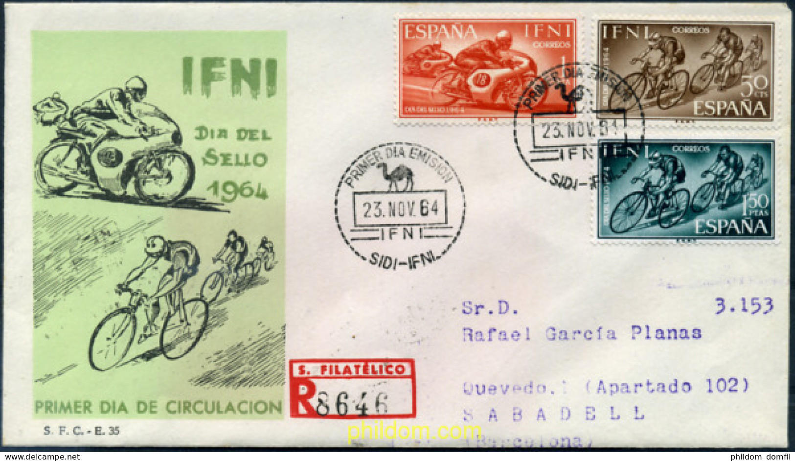 350726 MNH IFNI 1964 DIA DEL SELLO - Ifni