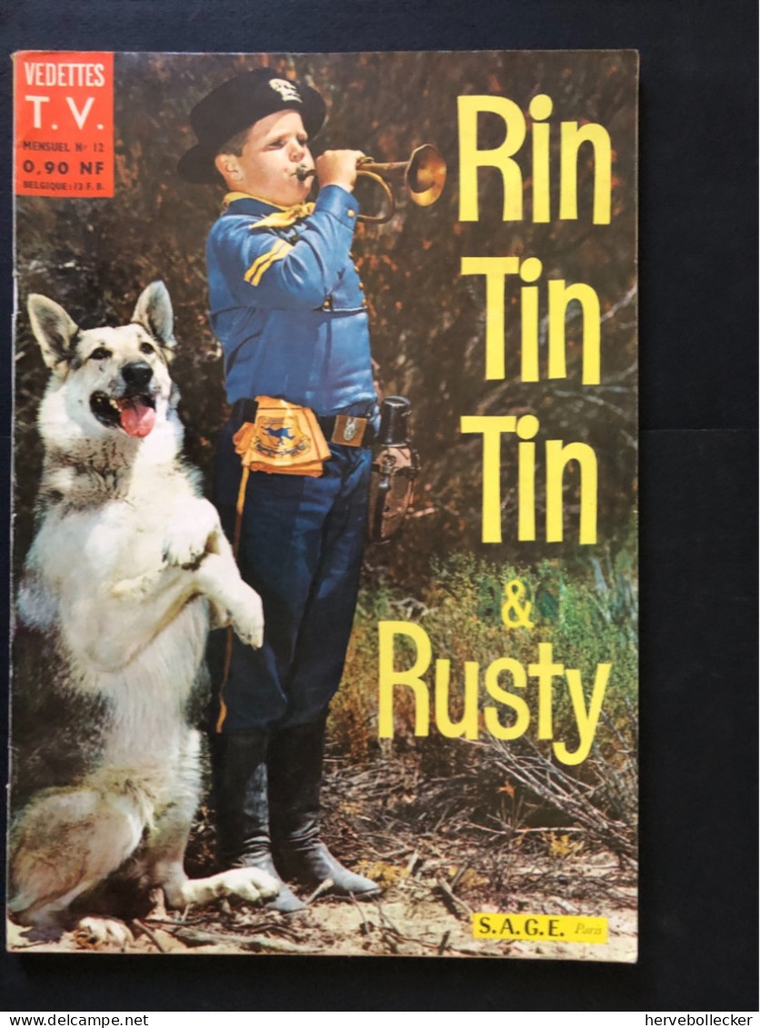 Rintintin Et Rusty - Édition SAGE - Vedette TV - N° 12  - Année 1961 - Sonstige & Ohne Zuordnung