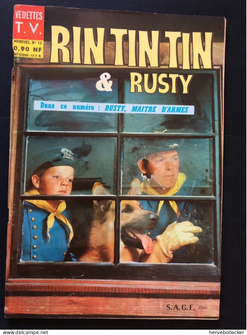 Rintintin Et Rusty - Édition SAGE - Vedette TV - N° 13  - Année 1961 - Andere & Zonder Classificatie