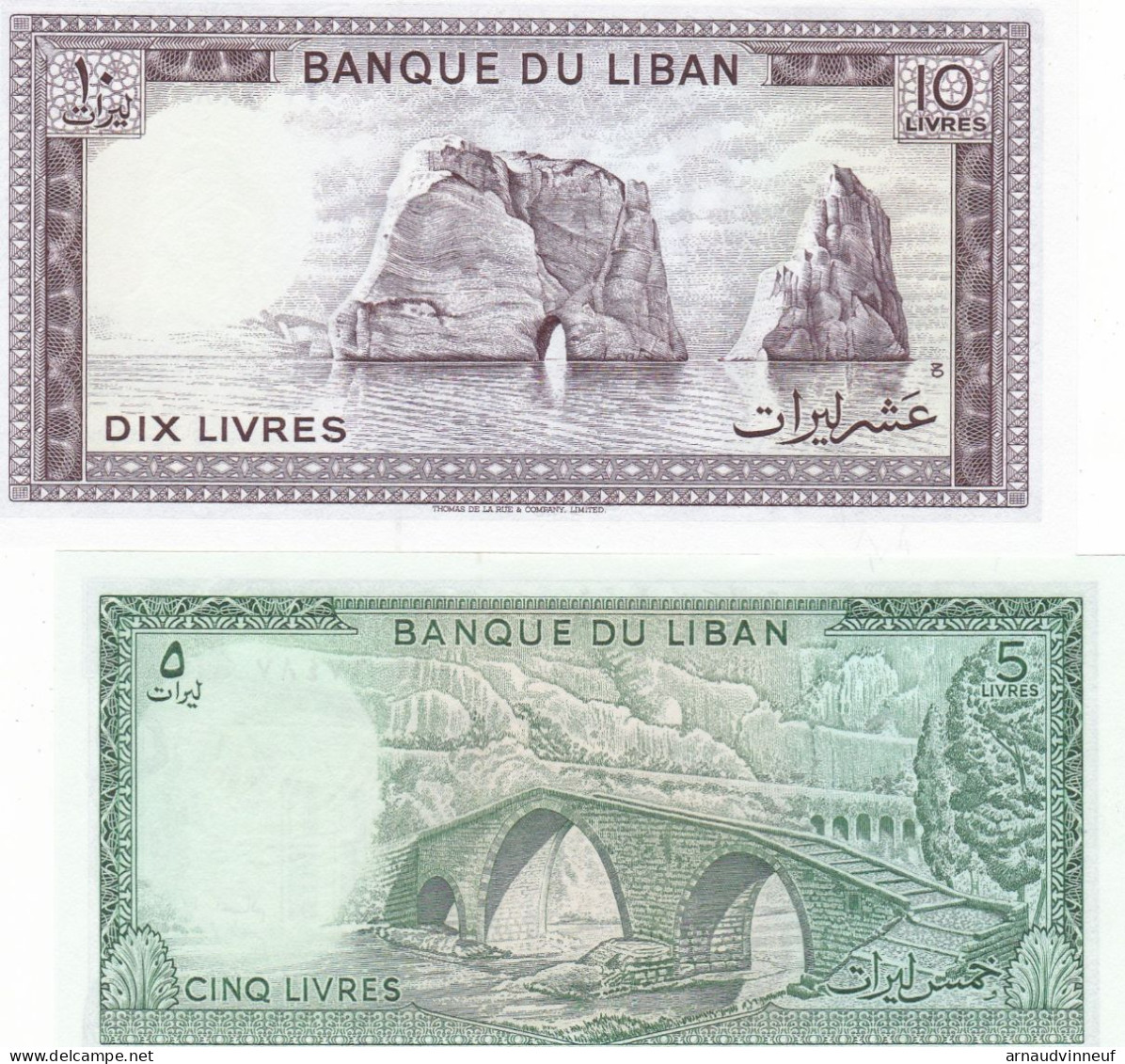 LIBAN LOT DE 2 BILLETS - Libano