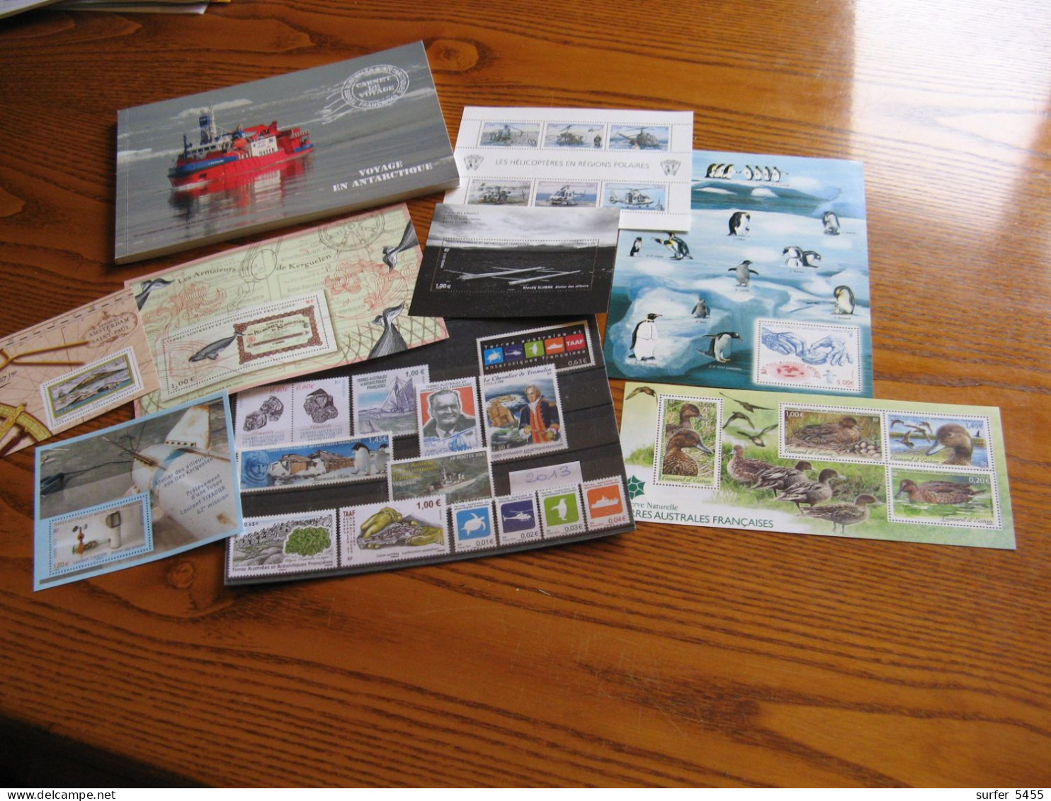 TAAF ANNEE COMPLETE 2013 NEUVE** LUXE AVEC CARNET VOYAGE FACIALE 55,16 EUROS - Unused Stamps