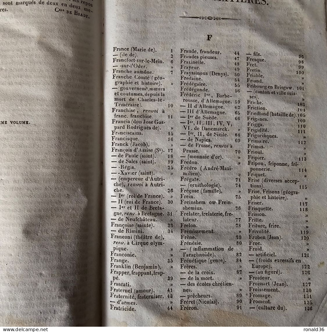 Livre Ancien 1836 Dictionnaire Benjamin FRANKLIN GARE  GASTRONOMIE GARDE : NATIONALE CHAMPETRE FORESTIER PECHE CHASSE - Dictionnaires