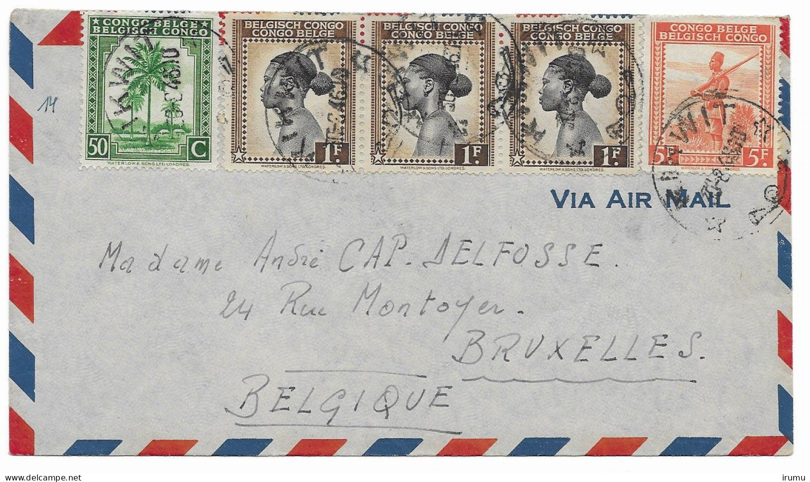 Congo 1945, Lettre De Kikwit (SN 2827) - Covers & Documents