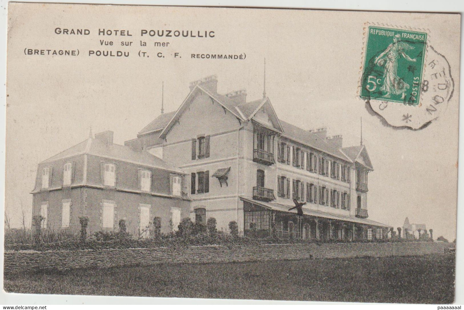 LE POULDU  GRAND HOTEL POUZOULLIC - Le Pouldu
