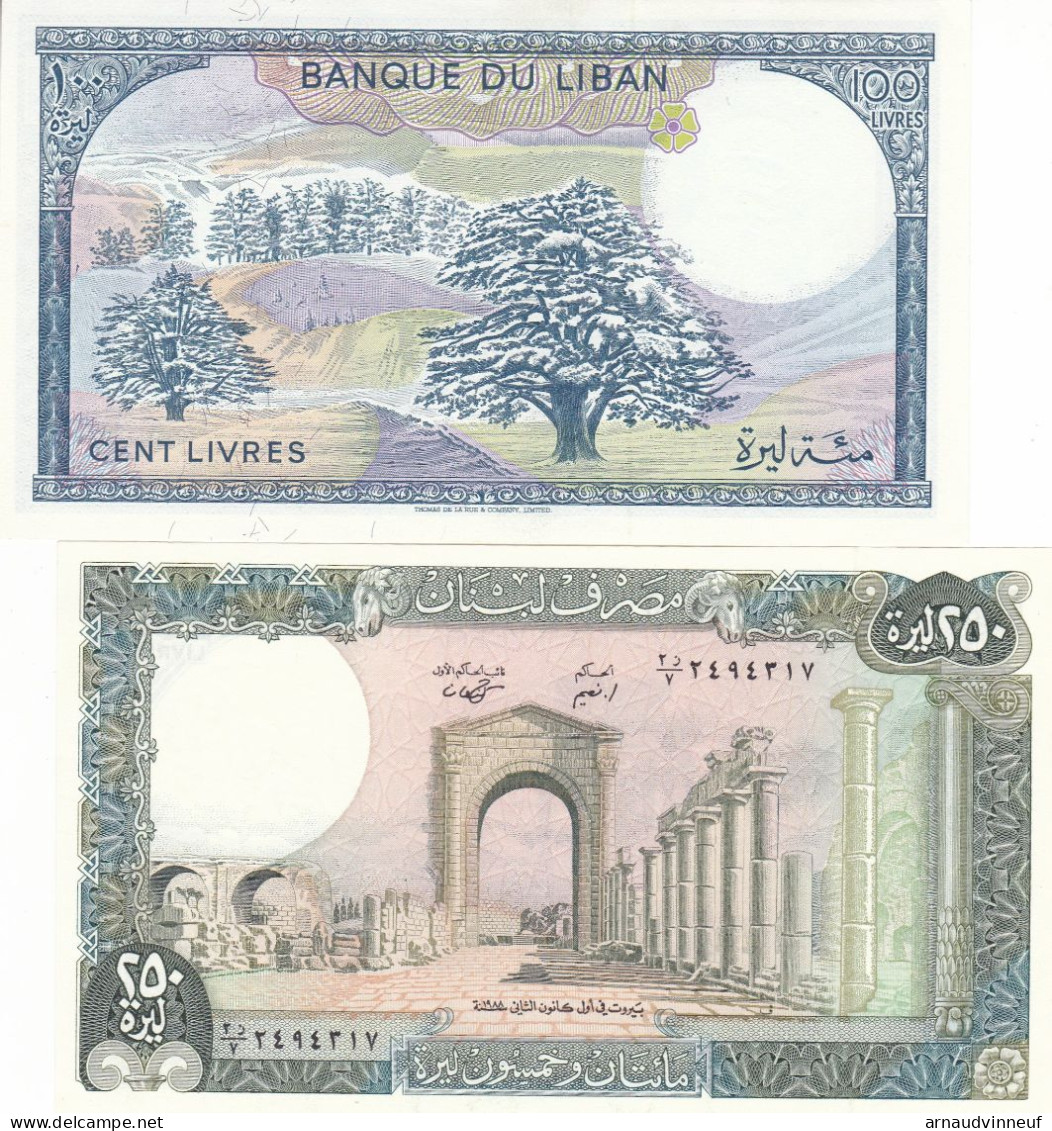 LIBAN LOT DE 2 BILLETS - Brésil