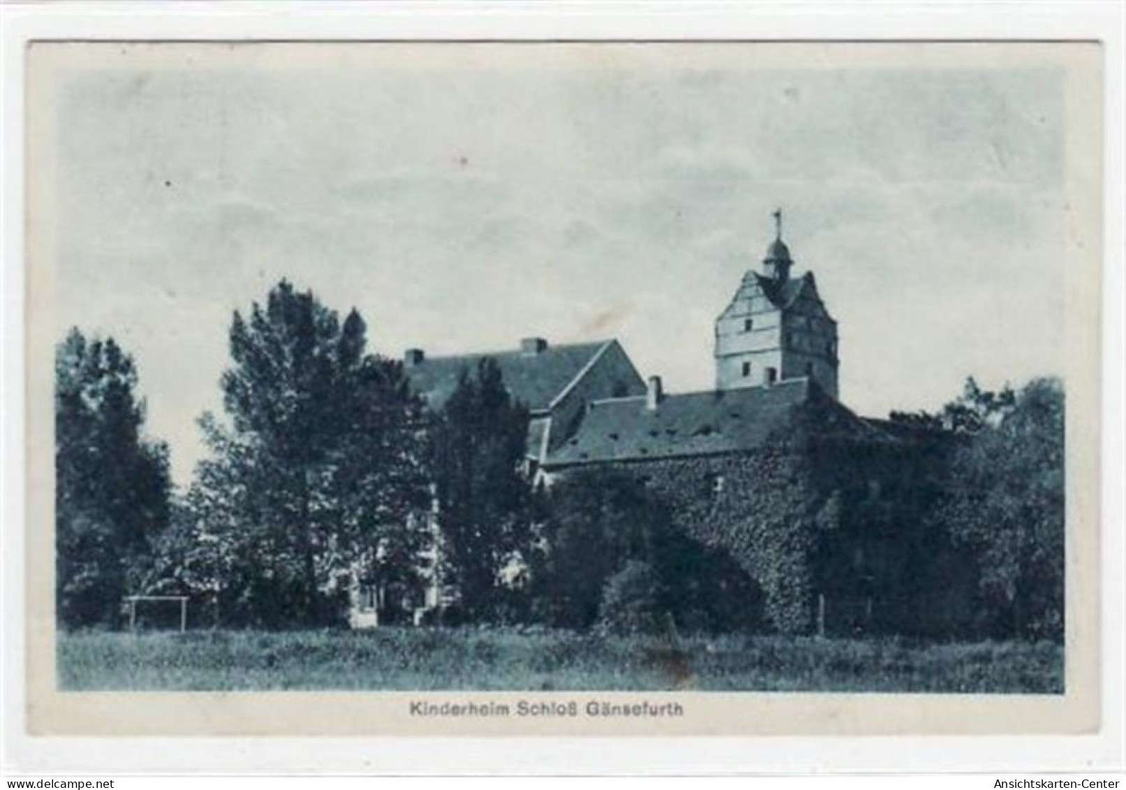 39009601 - Kinderheim Schloss Gaensefurth Bei Hecklingen Gelaufen, Stempel Nicht Lesbar. Leichter Bug Unten In Der Mitt - Bernburg (Saale)