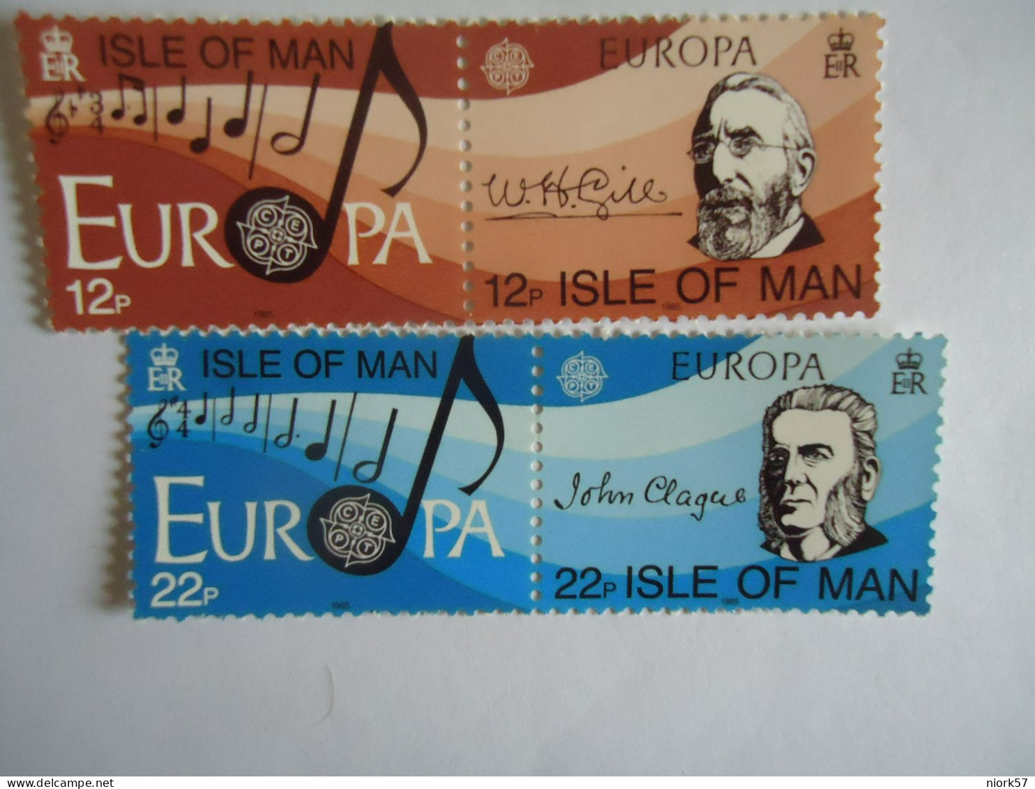 ISLE OF MAN  4 MNH SET EUROPA 1985  MUSICS - 1985