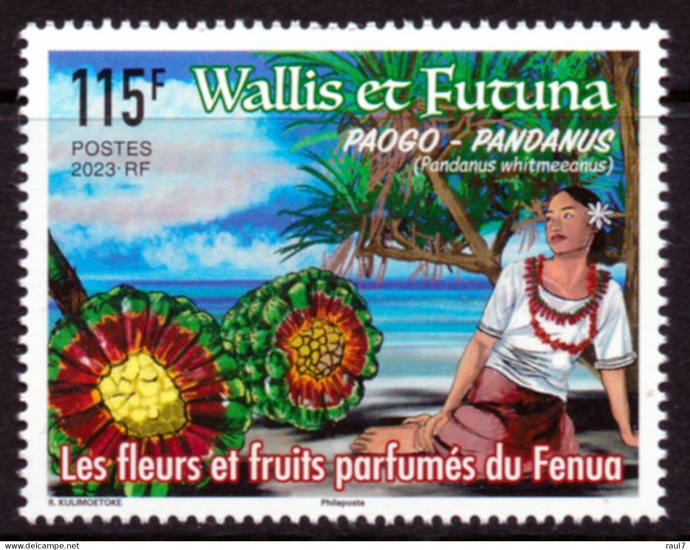 Wallis Et Futuna 2023 - Fleurs Et Fruits Parfumés Du Fenua - 1 Val Neuf // Mnh - Neufs