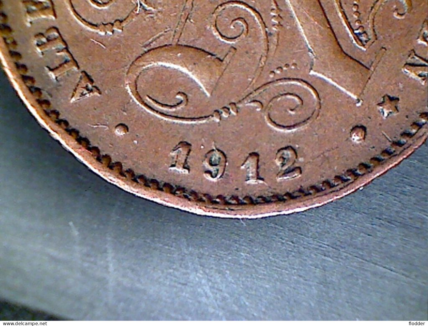 1 Centiem 1912, Eerste 1 Dubbel ! - 1 Centime