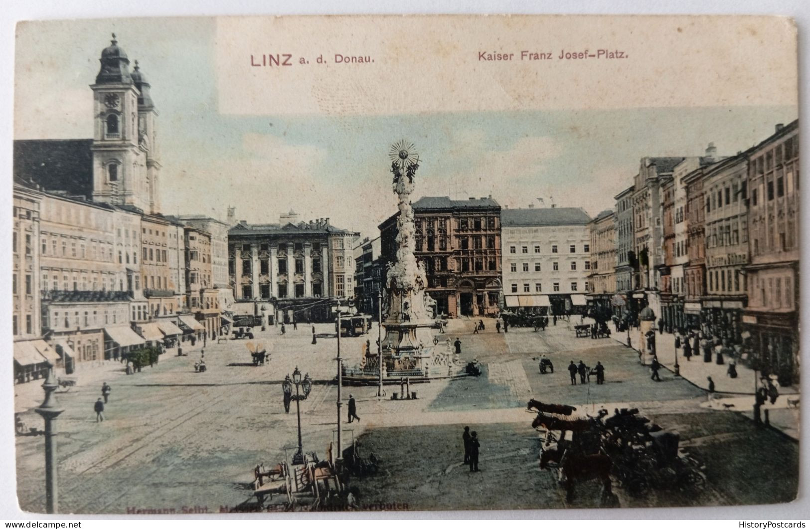 Linz A.d. Donau, Kaiser-Franz-Josef-Platz, Ca. 1920 - Other & Unclassified