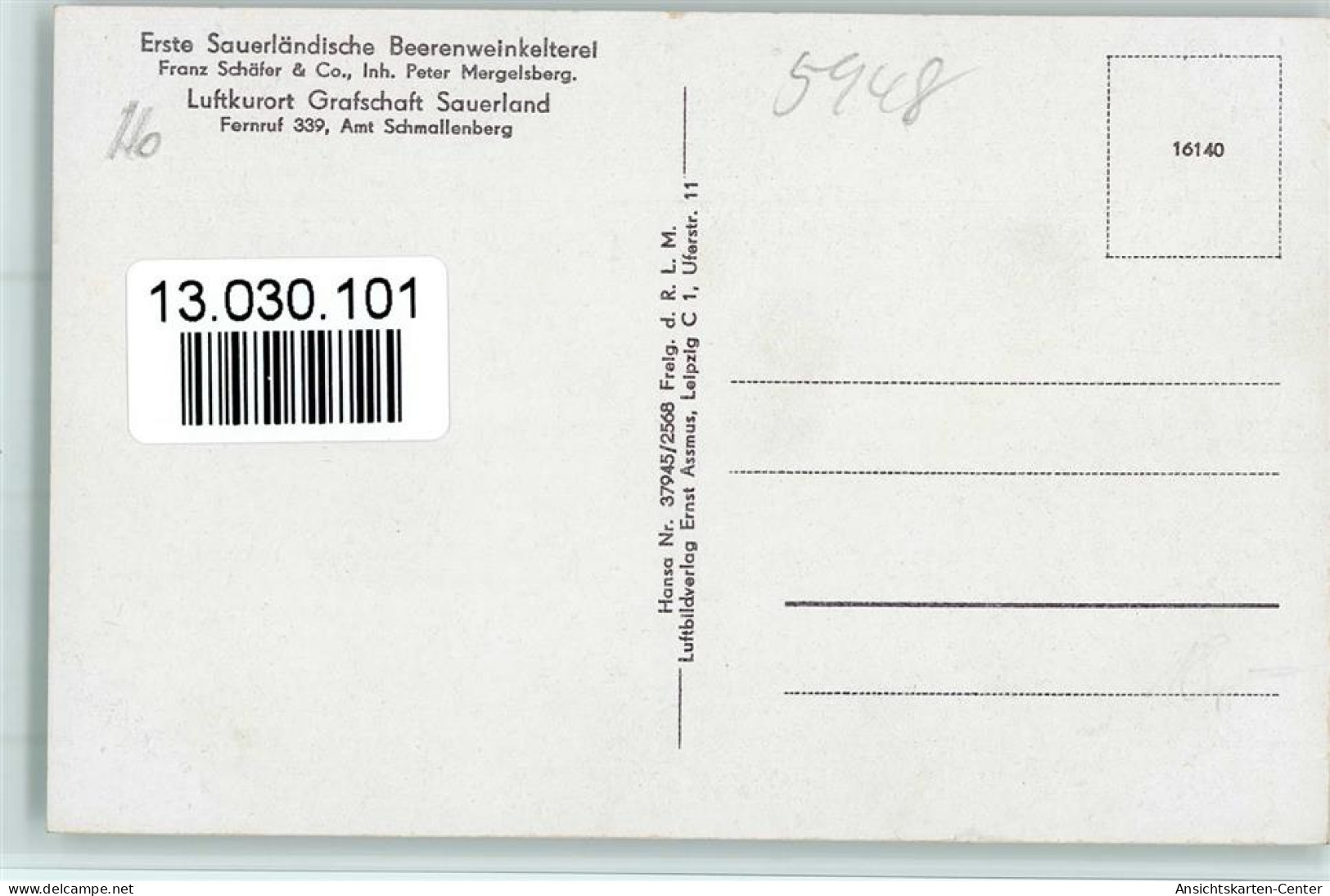 13030101 - Grafschaft , Sauerl - Schmallenberg