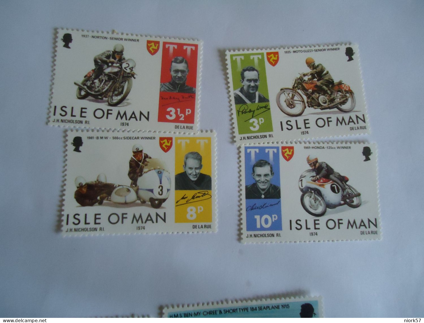 ISLE OF MAN   MNH  STAMPS SET 1974 MOTORBIKES - Motorbikes