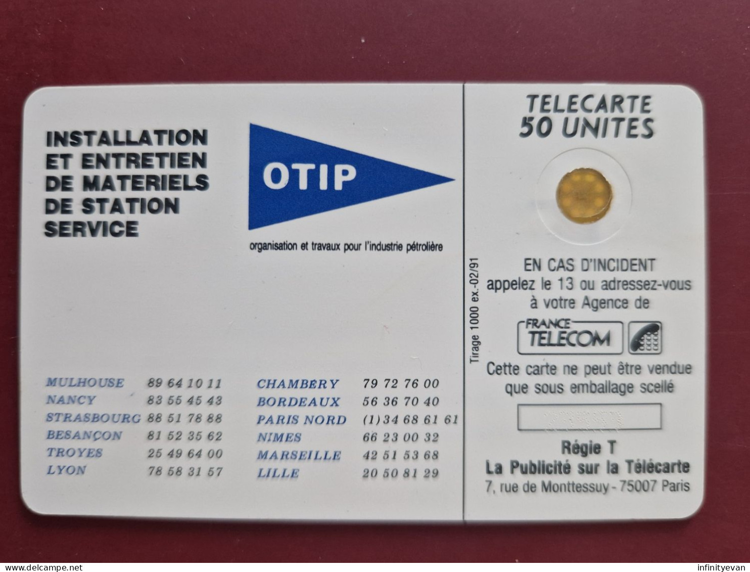 D577 - FERRARI F40 OTIP - TTB - Telefoonkaarten Voor Particulieren