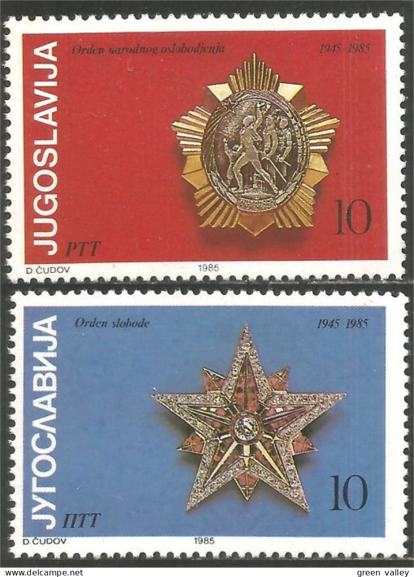 954 Yougoslavie Médailles Medals Decorations Militaires MNH ** Neuf SC (YUG-314a) - Nuovi