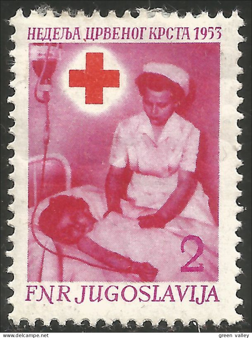 954 Yougoslavie 1953 Croix Rouge Red Cross Rotkreuze Infirmière Nurse MH * Neuf (YUG-300) - Nuovi