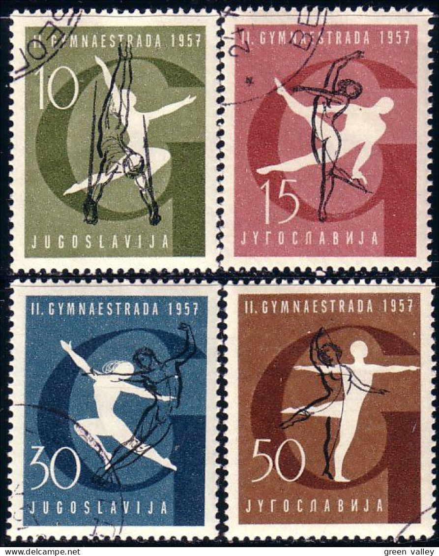 954 Yougoslavie 1957 Gymnasts Gymnatique (YUG-262) - Used Stamps