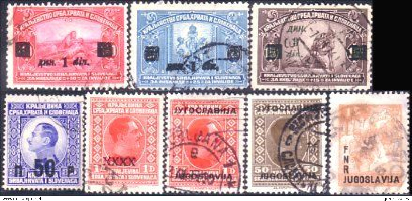 954 Yougoslavie Overprint Surcharge (YUG-212) - Usados