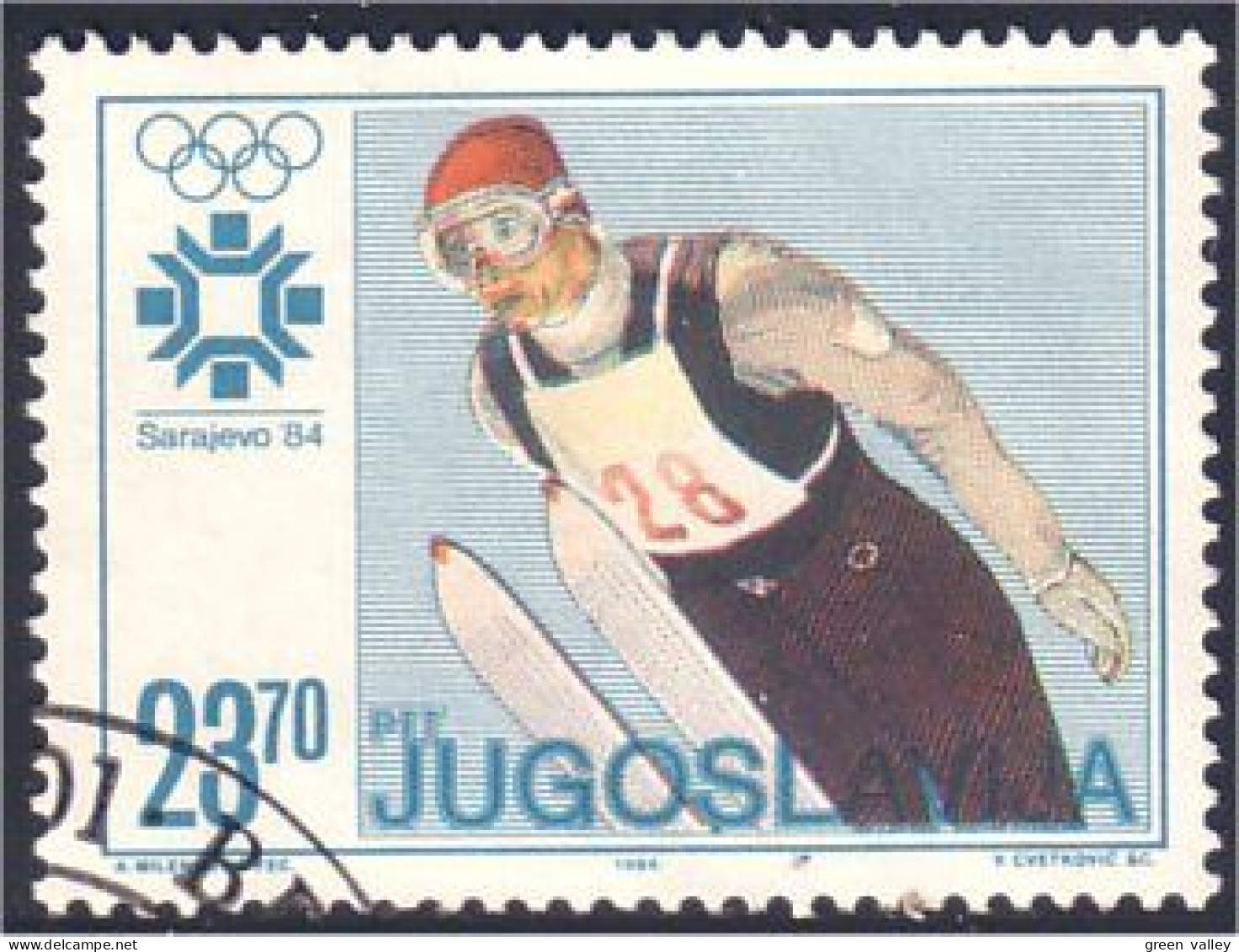 954 Yougoslavie Saut Ski Jump (YUG-186) - Sci