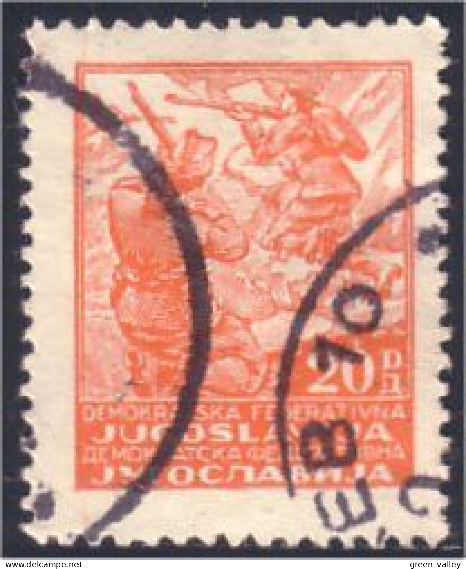 954 Yougoslavie Partisans 20d (YUG-168) - Used Stamps