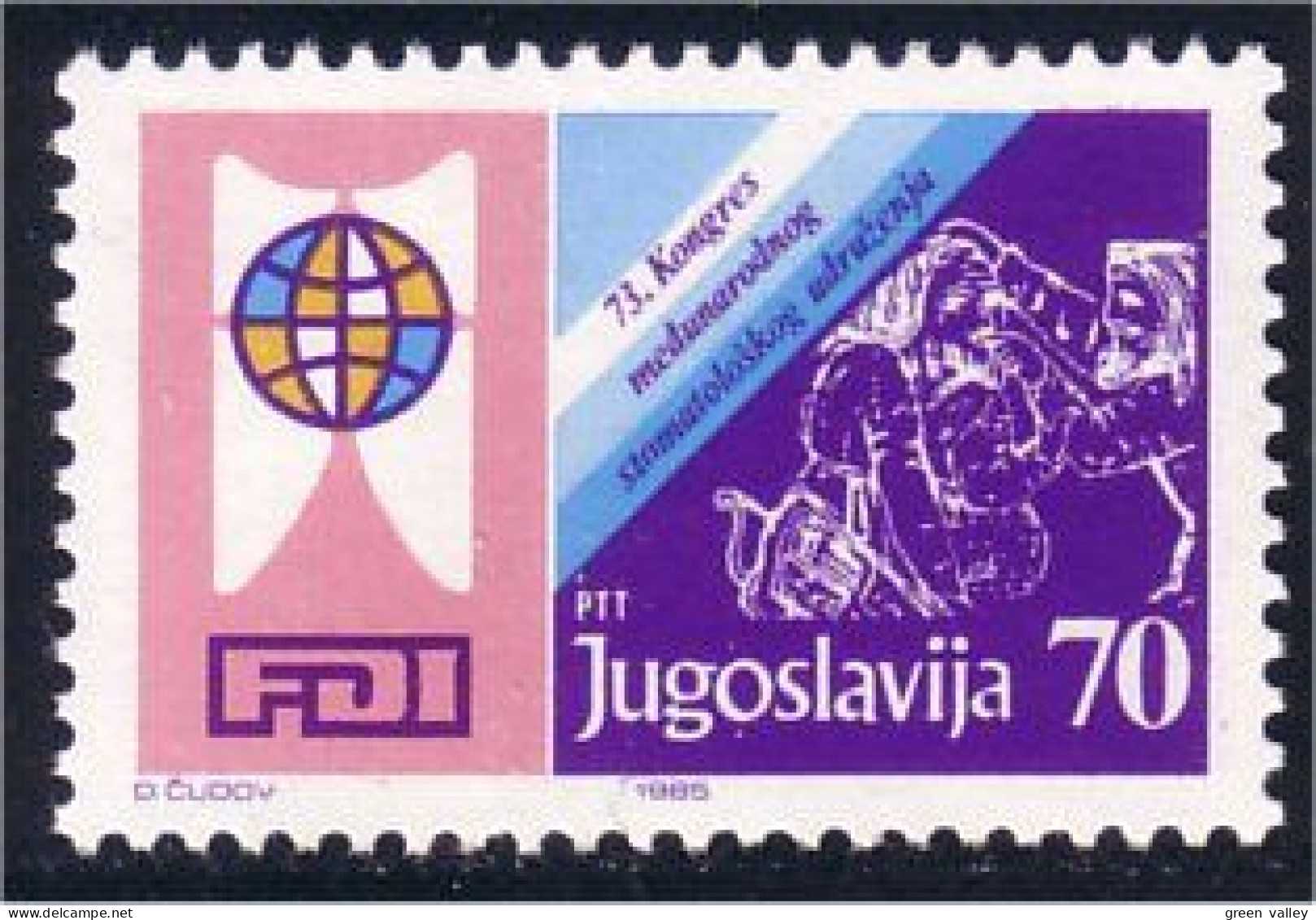 954 Yougoslavie Stomatologists Médecins MNH ** Neuf SC (YUG-91) - Medicina