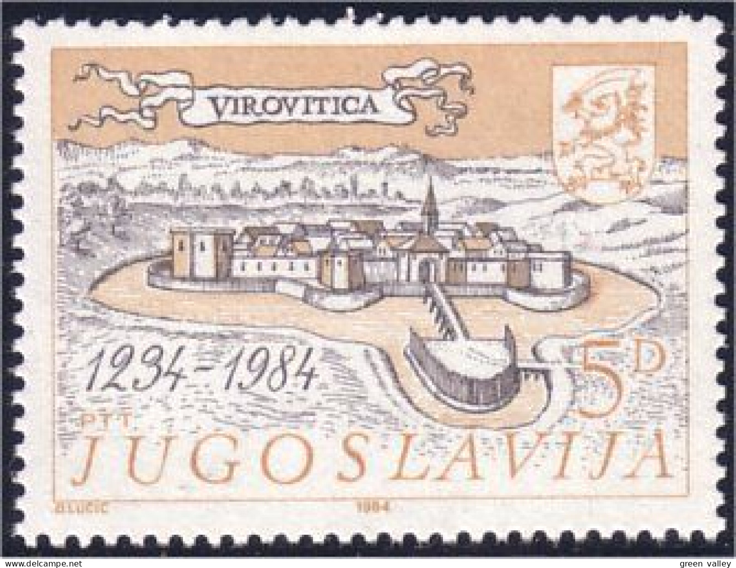 954 Yougoslavie Virovitica Engraving Gravure MNH ** Neuf SC (YUG-68a) - Nuovi