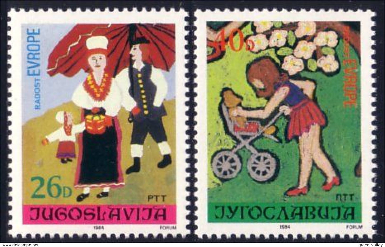 954 Yougoslavie Children Drawings Dessins Enfants MNH ** Neuf SC (YUG-67d) - Neufs