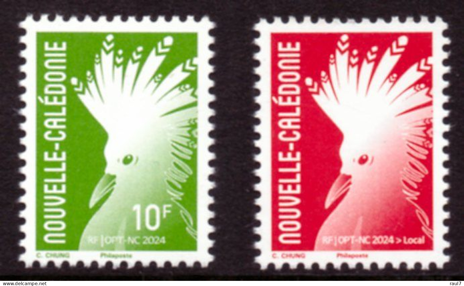 Nouvelle-Calédonie 2024 - Série Courante 2024, Le Cagou - 2 Val Neuf // Mnh - Neufs