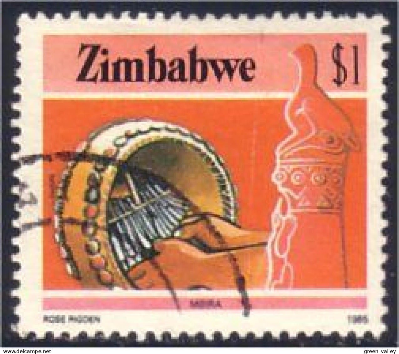 962 Zimbabwe Modina Drum Tambour (ZIM-12) - Musique