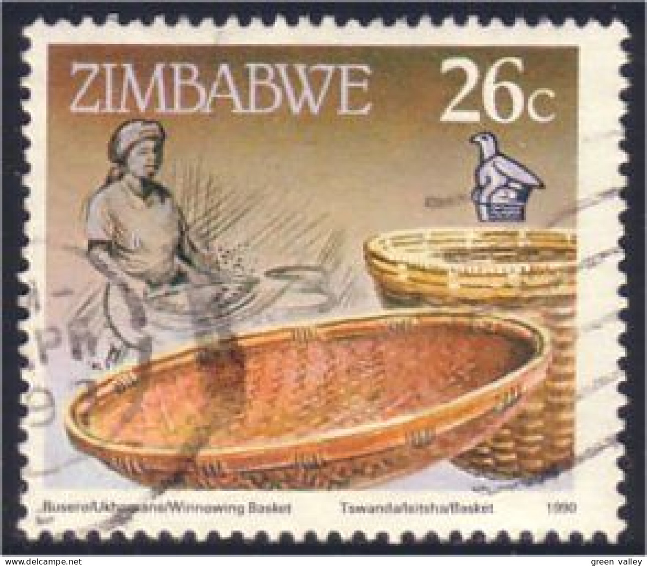 962 Zimbabwe Baskets Tressage Paniers Winnowing (ZIM-15) - Árboles