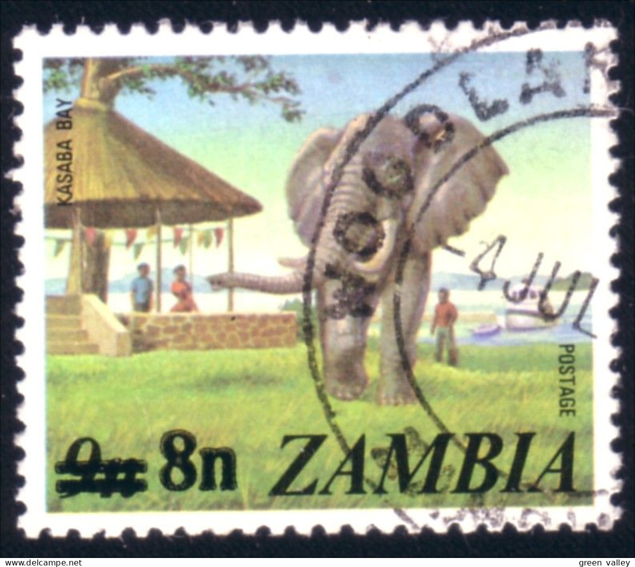 958 Zambia Elephant Elephants Elefante Elefant Olifant (ZAM-60) - Eléphants