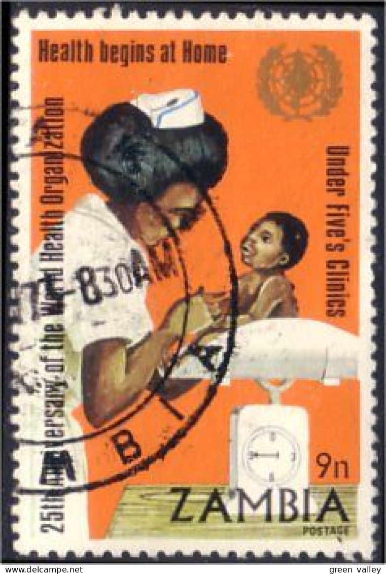 958 Zambia Vaccination 9n VF TB (ZAM-35) - Zambie (1965-...)