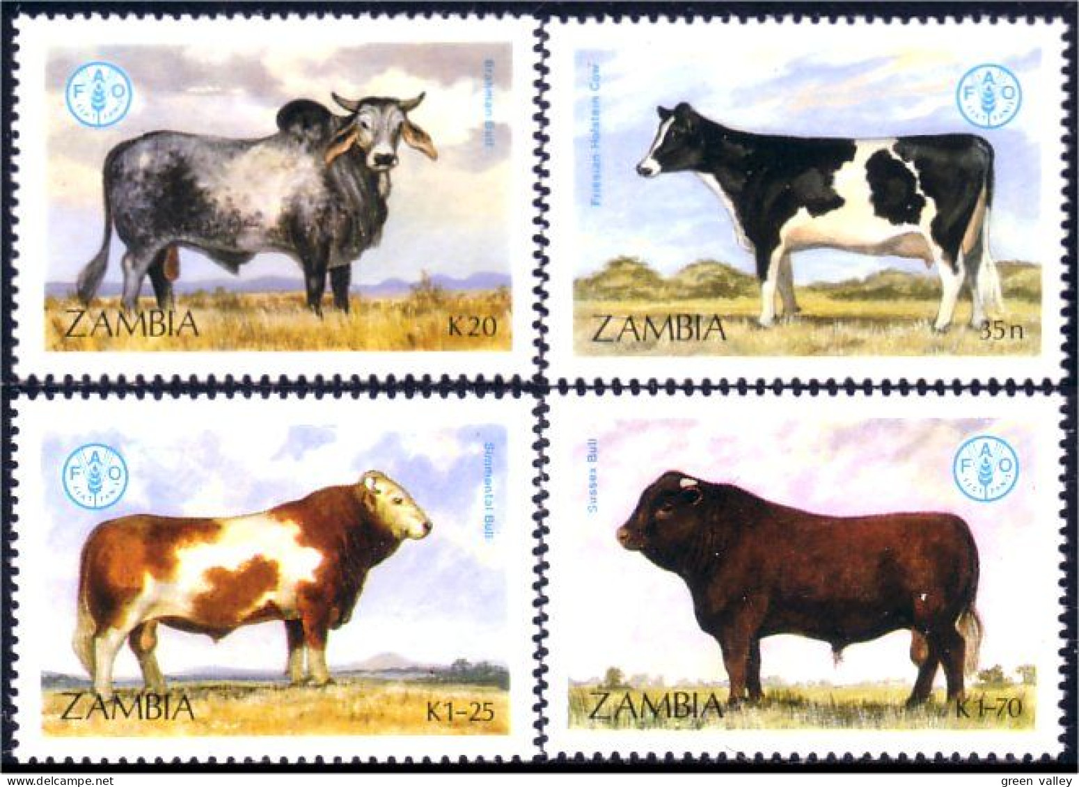 958 Zambia Bull Ox Taureau Boeuf MNH ** Neuf SC (ZAM-27d) - Zambia (1965-...)