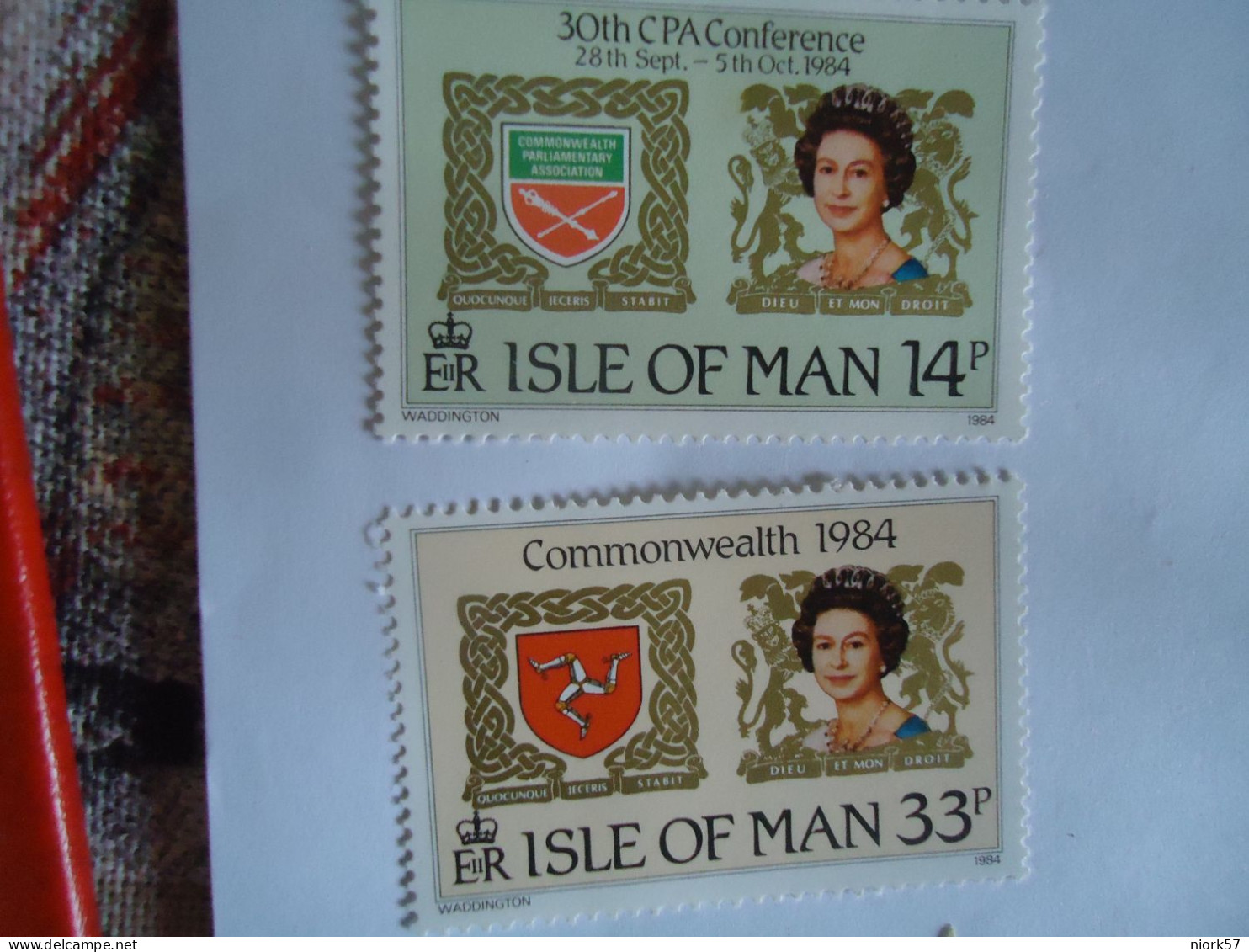 ISLE OF MAN  MNH 3 STAMPS SET COMMONWEALTH   ROYAL  1984 - Man (Ile De)