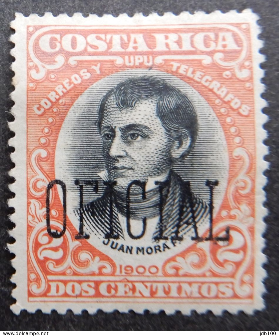 Costa Rica 1901 (2b) Juan Mora F. Oficial - Costa Rica