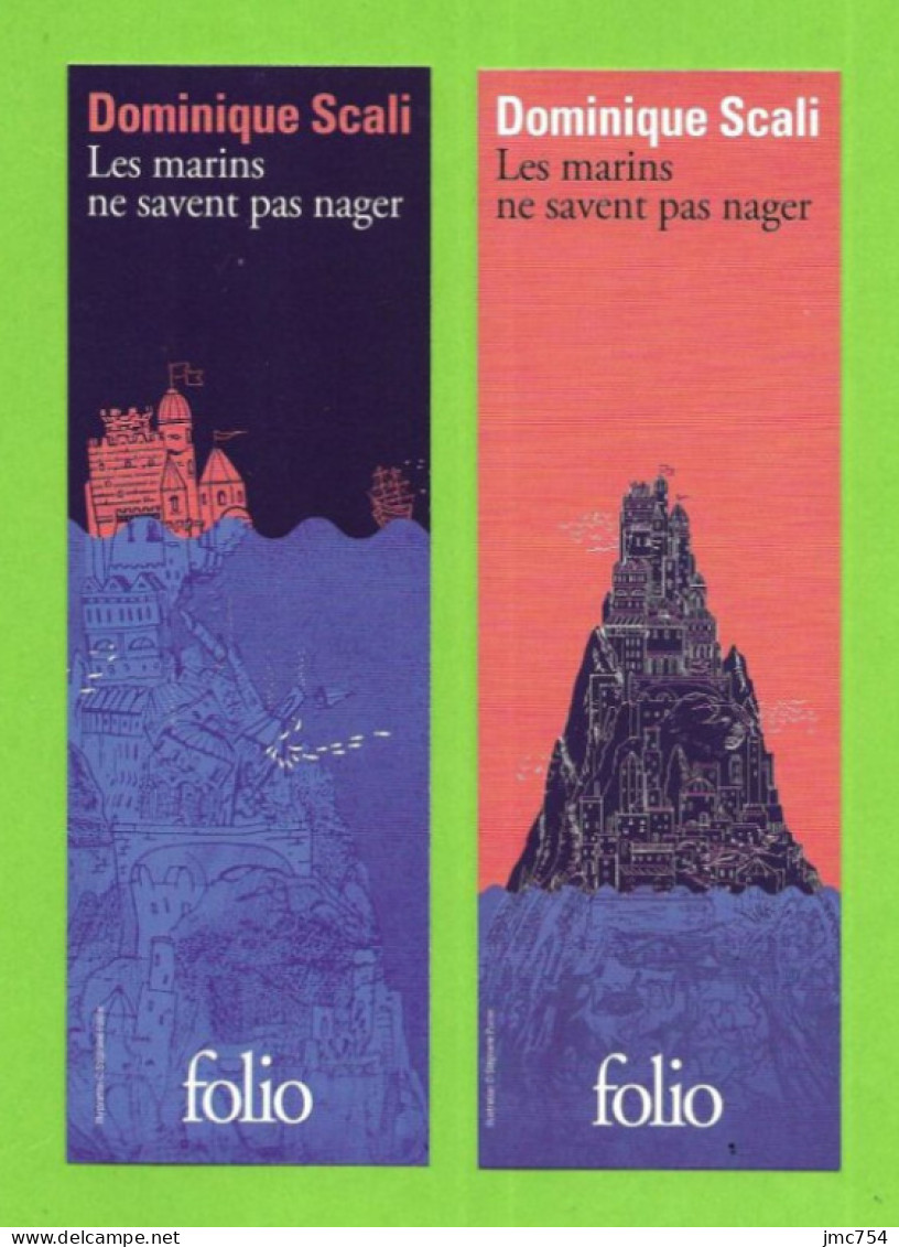 Marque Page Folio.   Dominique Scali.    Bookmark. - Marque-Pages