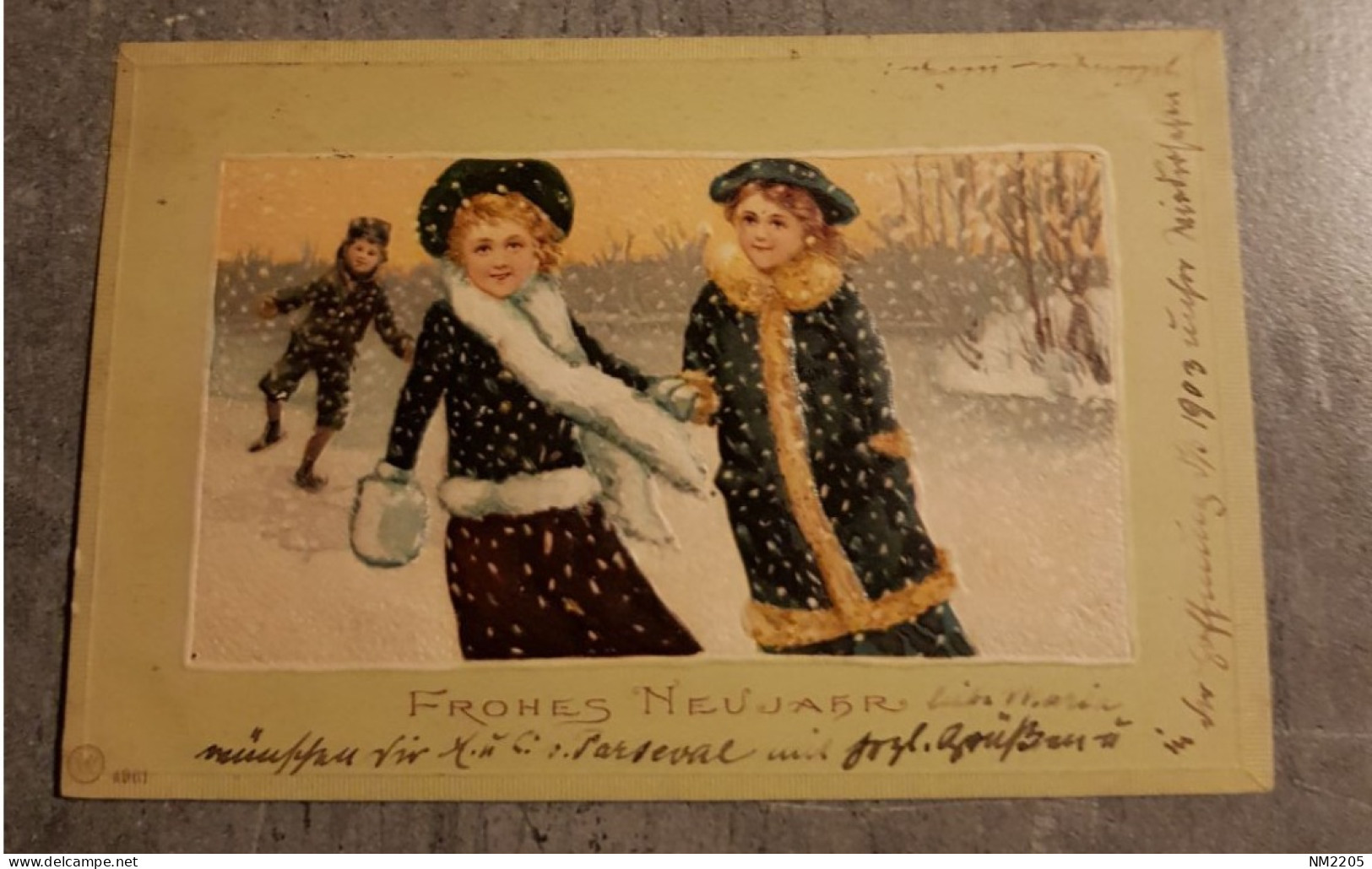 BAYERN ICE SKATING CHILDREN'S WINTER POSTKARTE POST CARD CARTE POSTALE CARTOLINA POSTALE CIRCULED - Pattinaggio Artistico