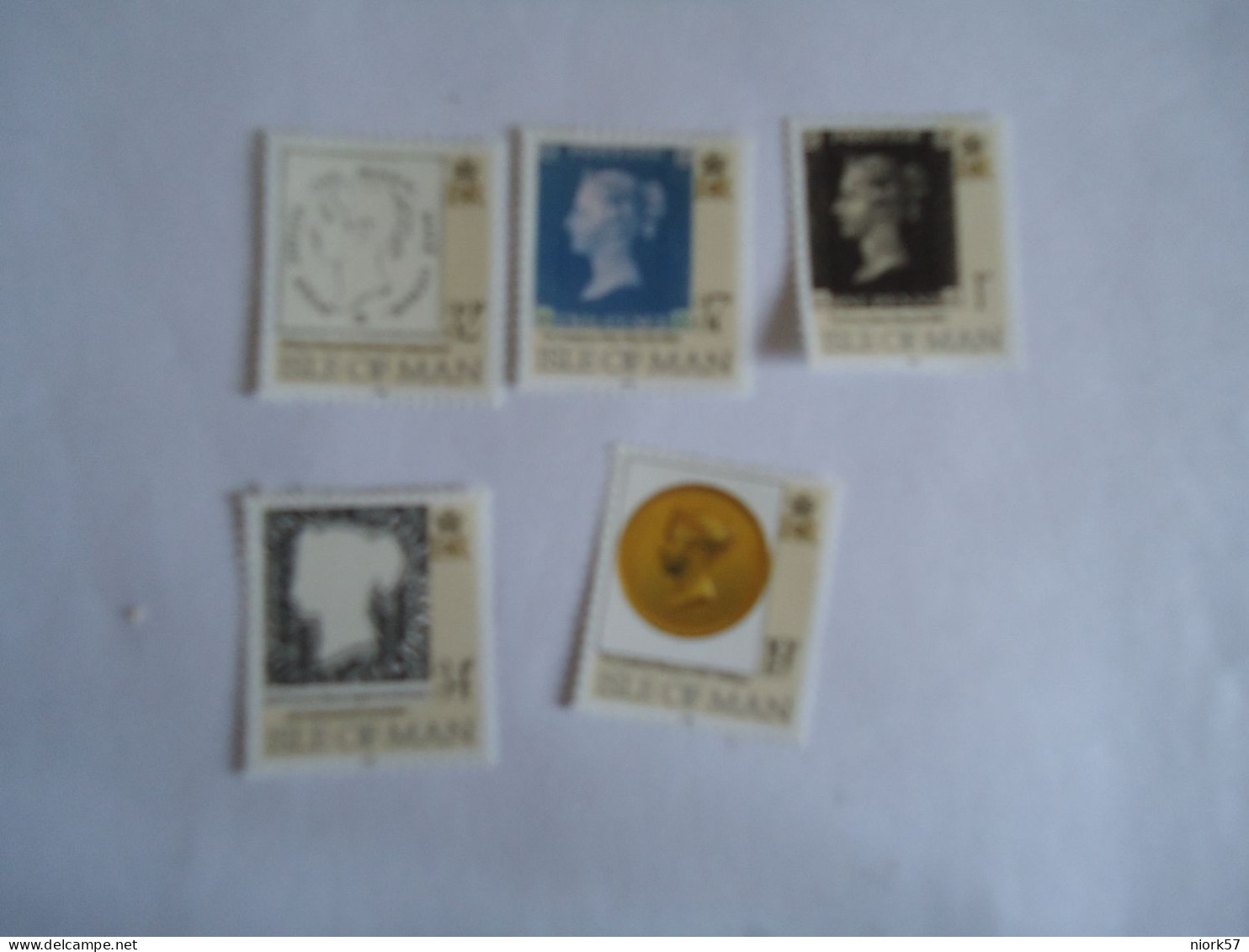 ISLE OF MAN   MNH  SET  5 MEDAL MEDALS 1990  QUEEN - Isle Of Man