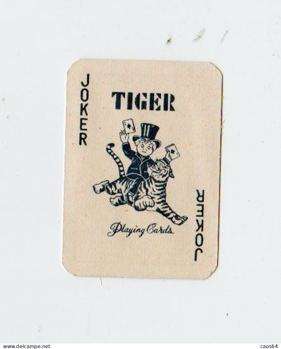 JOKER JOLLY  CARTA DA GIOCO Tiger Vintage 4 X 5,7 Cm - Playing Cards (classic)