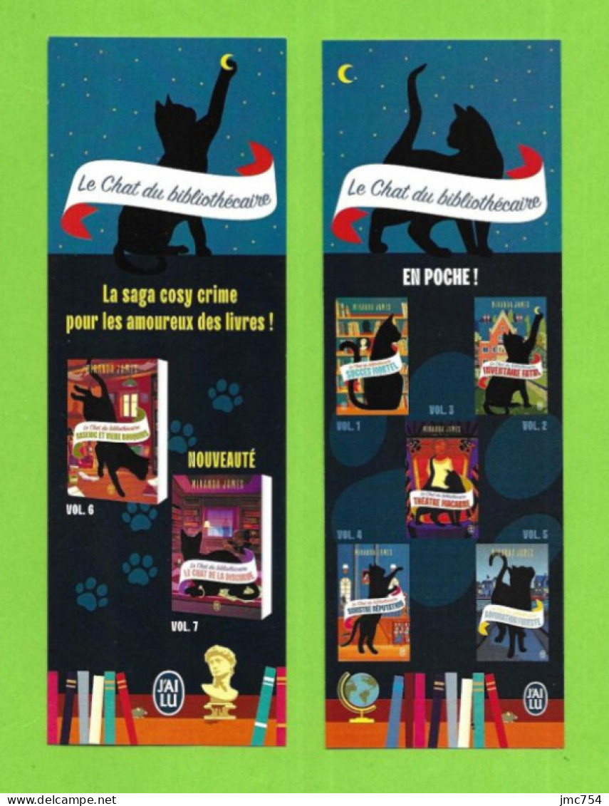 Marque Page J'ai Lu.   Miranda James.   Le Chat Du Bibliothécaire.    Bookmark. - Marque-Pages