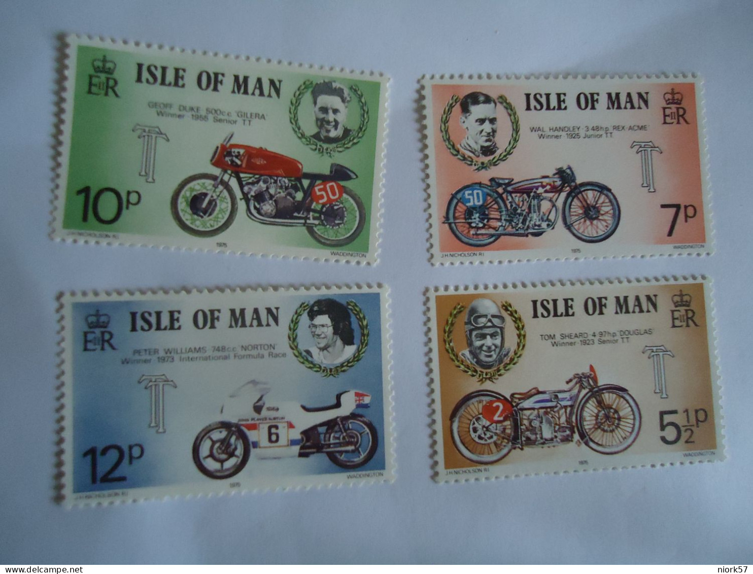 ISLE OF MAN  MNH 4  STAMPS SET MOTORBIKES - Motorbikes