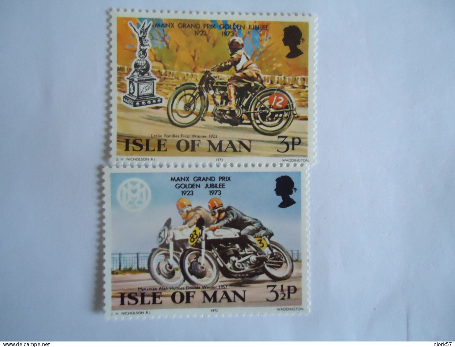 ISLE OF MAN  2 MNH  STAMPS SET MOTORBIKES - Motorbikes