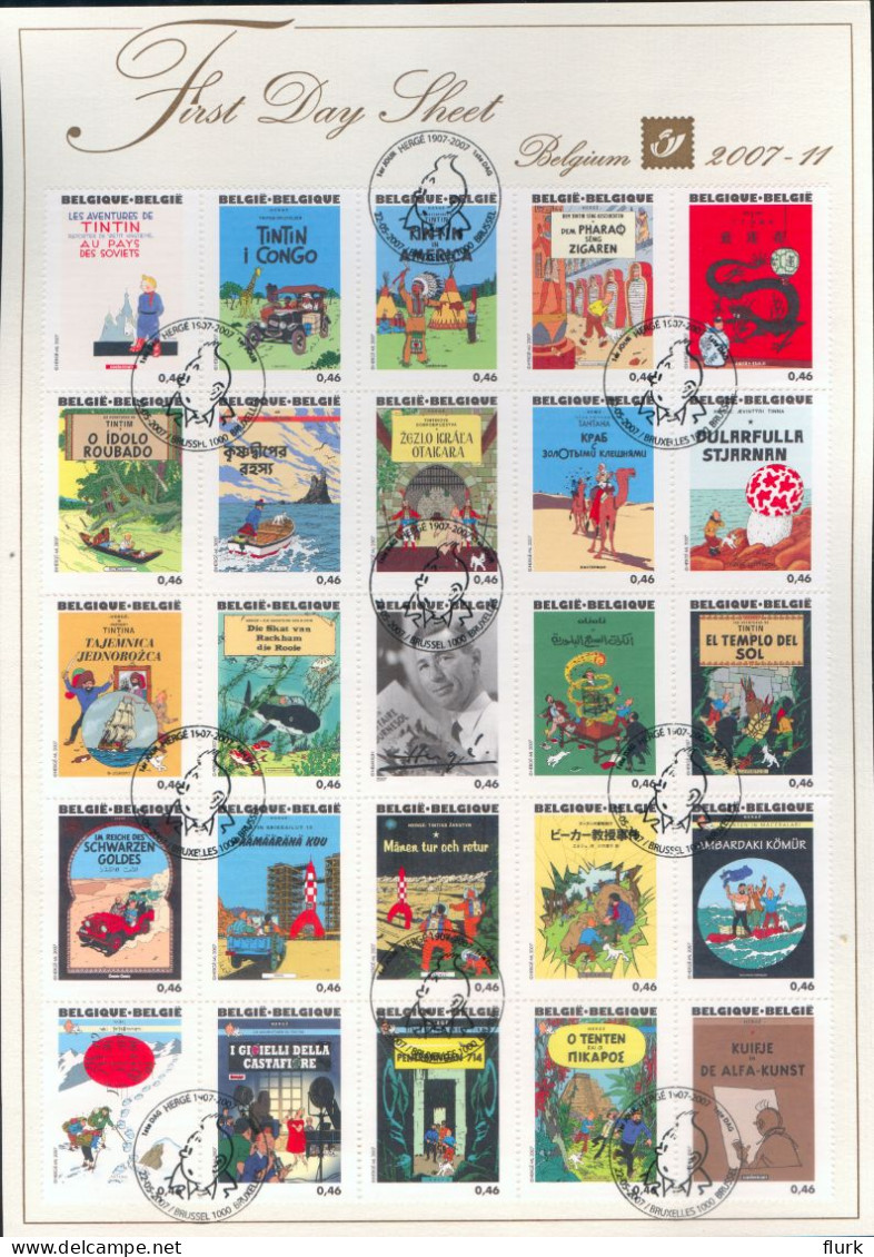 België FDS BL143 Kuifje Tintin Perfect - 1999-2010