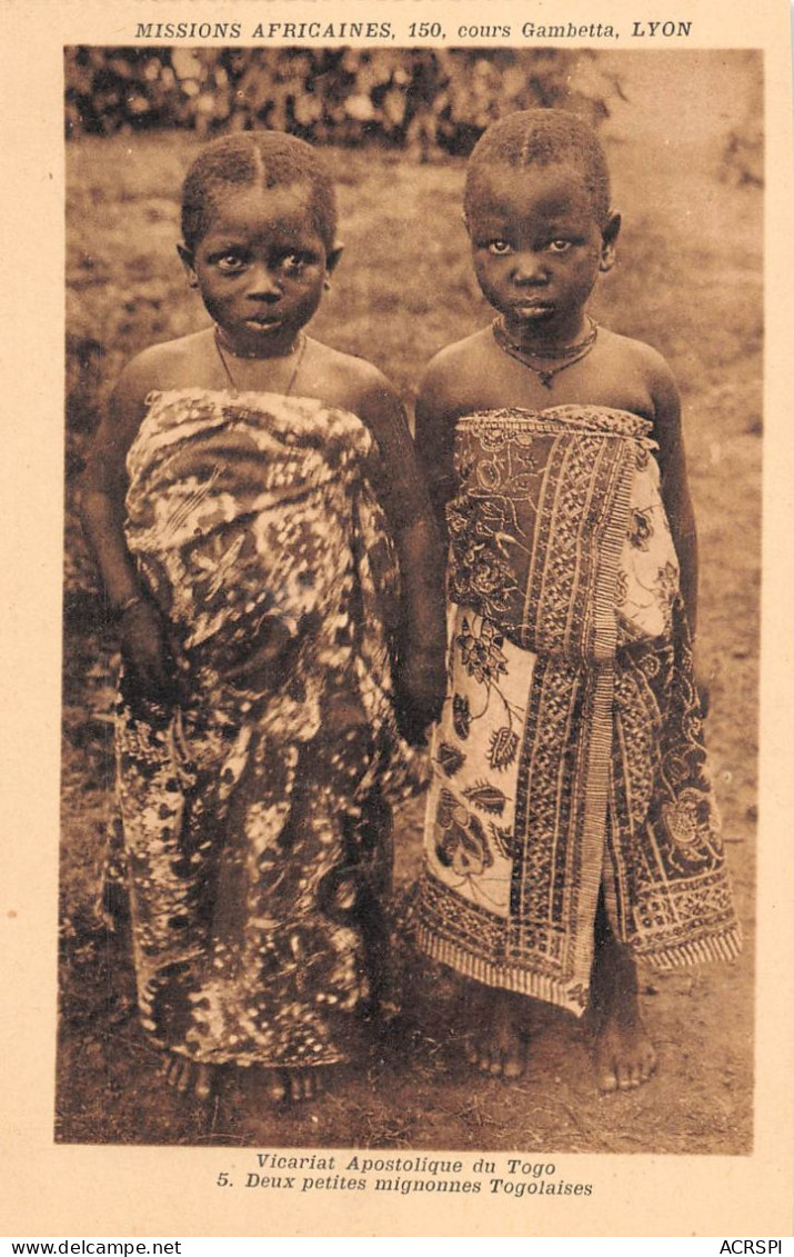 TOGO Lomé Deux Petites Mignonnes Togolaises éditions Lescuyer  (Scans R/V) N° 25 \MP7103 - Togo
