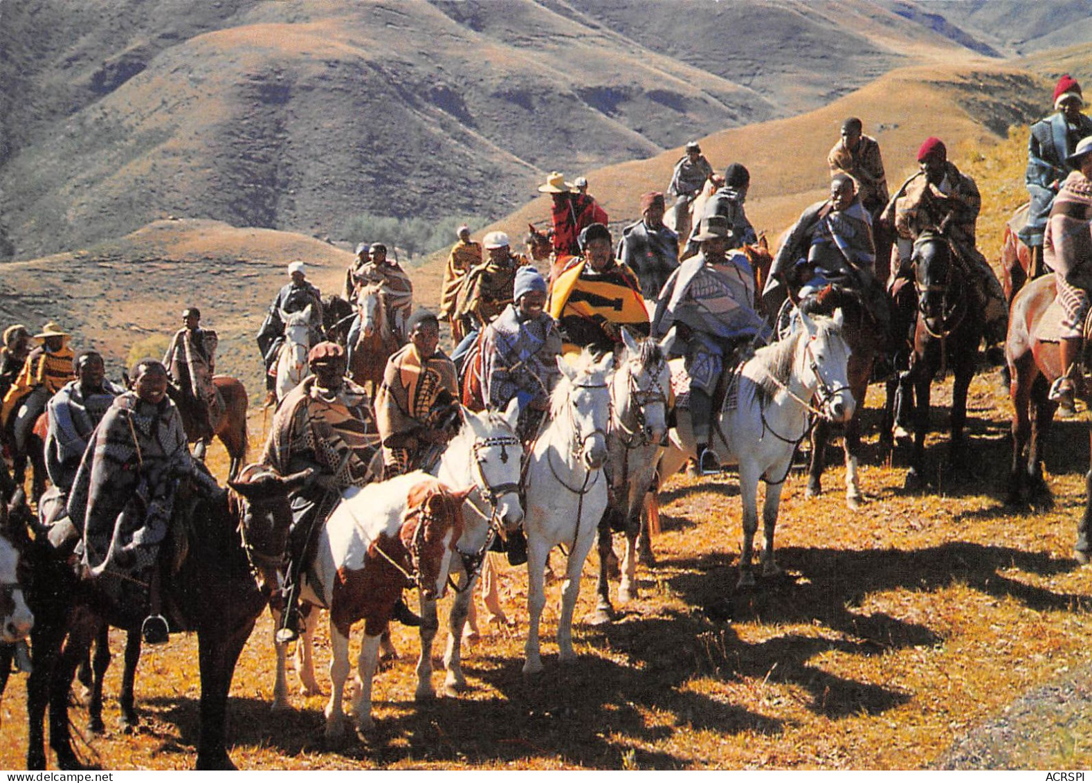 LESOTHO Lessouto Cavaliers à Molimo-Nthuse Carte Vierge Non Circulé (Scans R/V) N° 60 \MP7102 - Lesotho