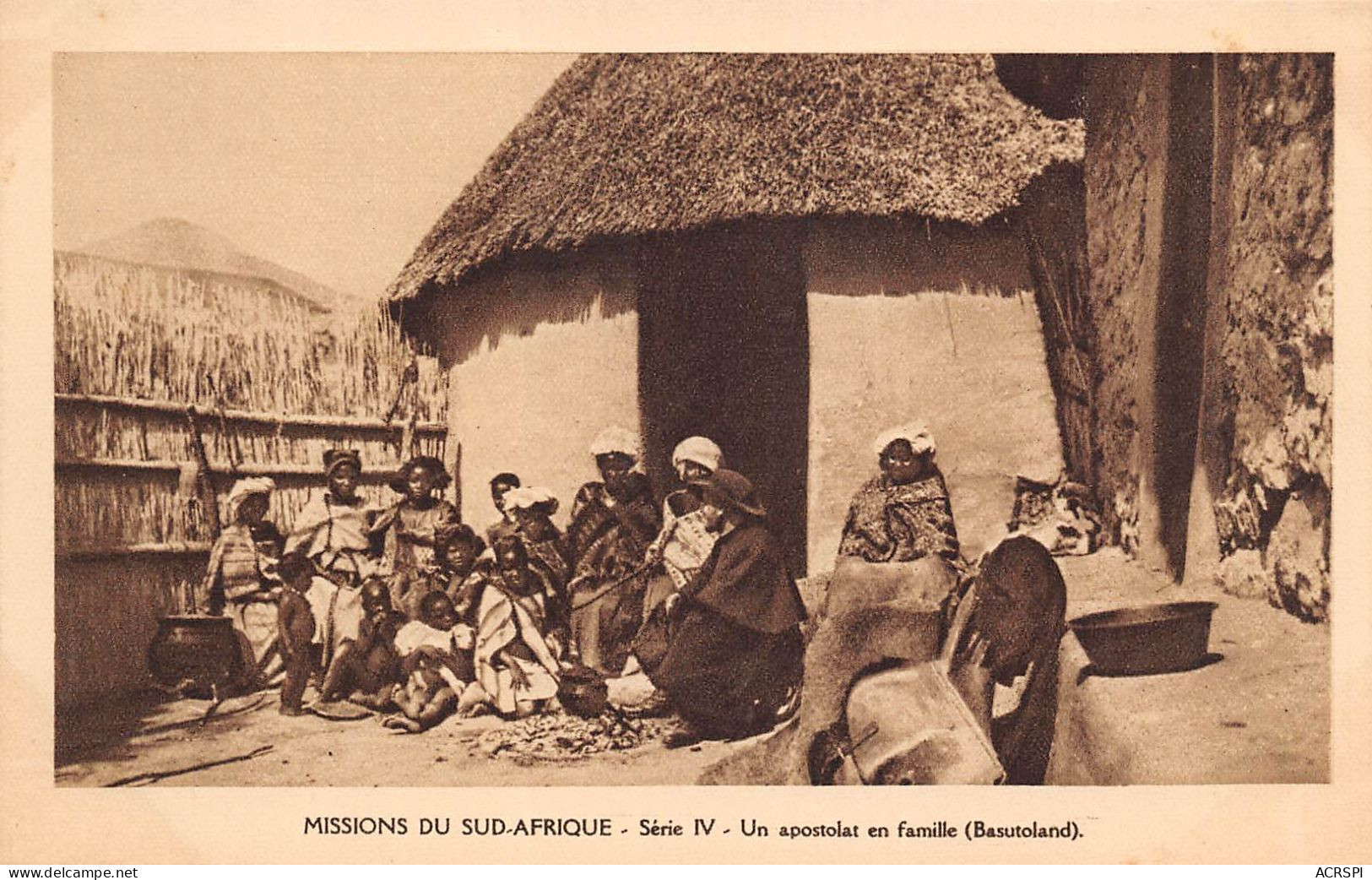 LESOTHO Lessouto Un Apostolat En Famillee Basutoland Carte Vierge Non Circulé (Scans R/V) N° 30 \MP7102 - Lesotho