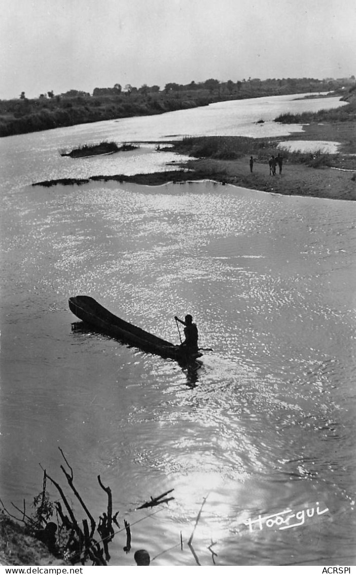 NIGER NIAMEY Pirogue Au Soleil Couchant Collection SOUCHETTE Non Circulé édition Hoa-Qui (Scan R/V) N° 15 \MP7117 - Niger