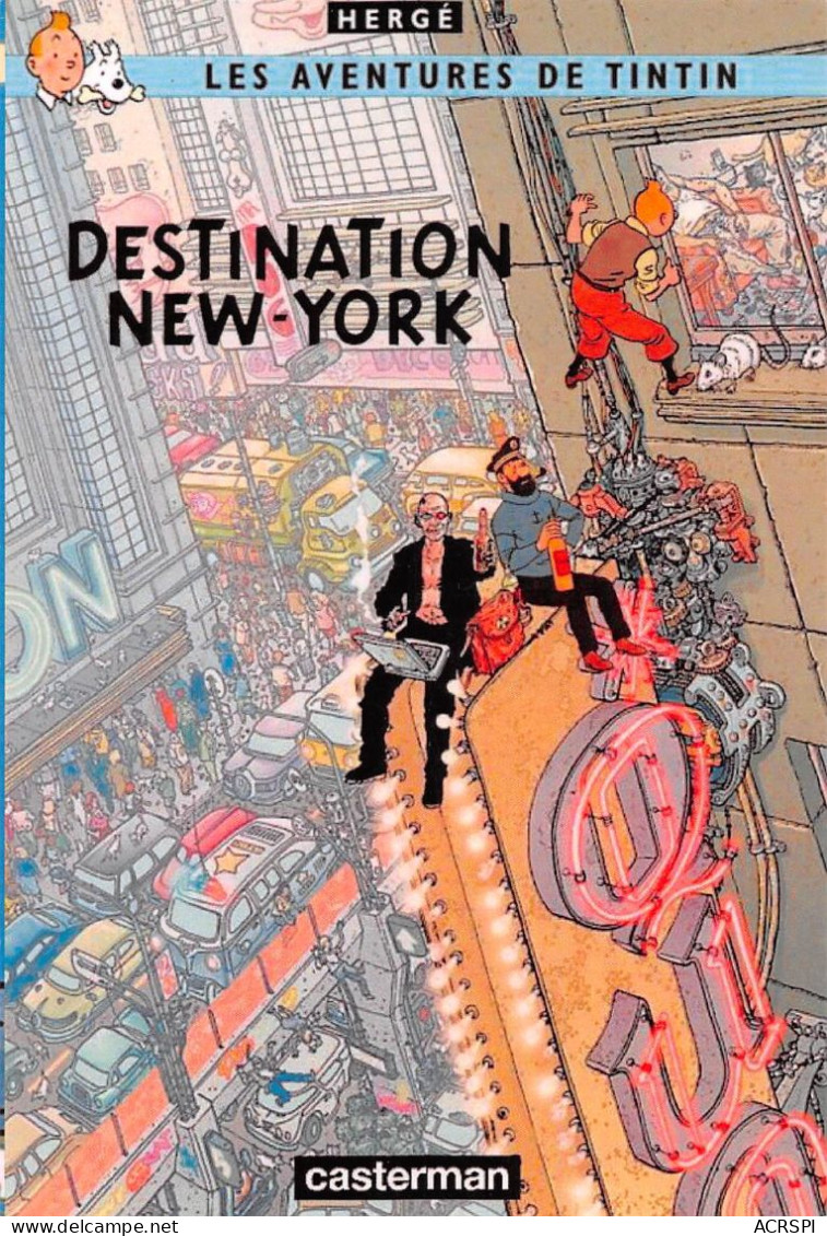TINTIN Destination NEW-YORK Casterman Dos Vierge Non Voyagé  (2 Scans) N° 47 \MP7114 - Comics