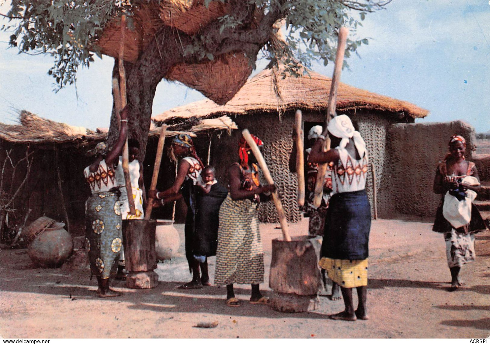 BURKINA FASO Ex Haute-Volta Pileuses De Mil OUAGADOUGOU-  Carte Vierge Non Circulé (2 Scans) N°60 \MP7111 - Burkina Faso