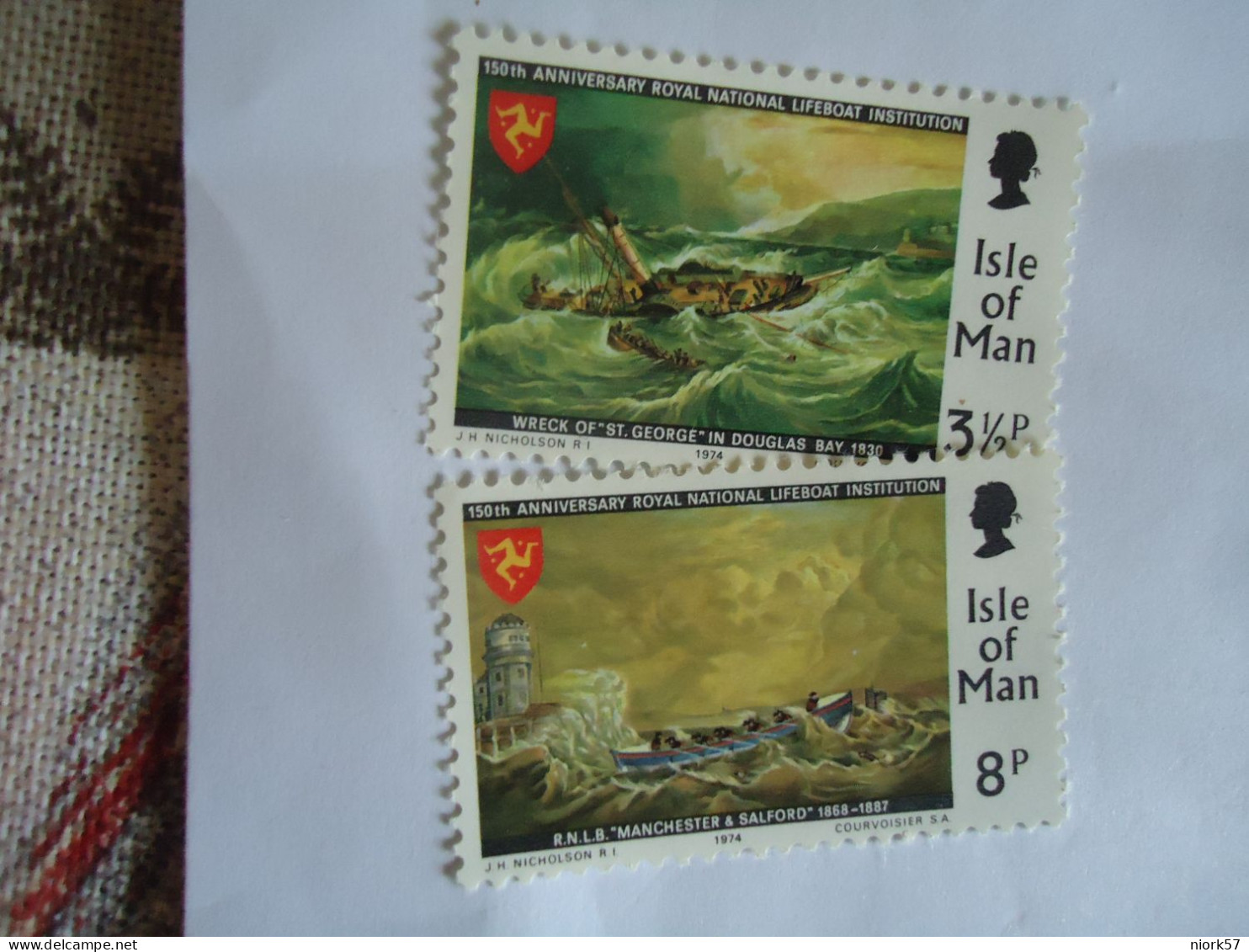 ISLE OF MAN 2 MNH   STAMPS 1980 LANDSCAPES  1974 - Isola Di Man